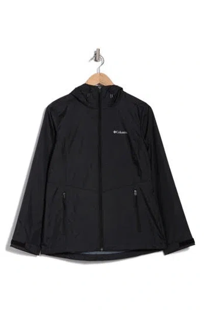 Columbia Sycamore Spring Ii Water Repellent Rain Jacket In Black