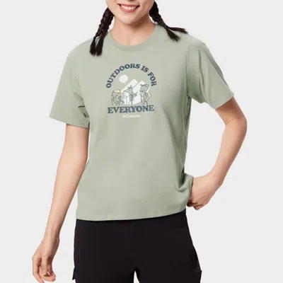Columbia 女装上衣短袖圆领透气舒适健身训练日常休闲运动t恤 In Green