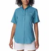 Columbia Tamiami Ii 1275711-430 Shirt Women's Blue Short Sleeve Nwo52 In Blue