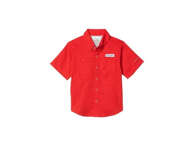 Columbia Tamiami? Short Sleeve Shirt (little Kids/big Kids) Boy's Short Sleeve Button Up Red Spark : 2xs (4-5