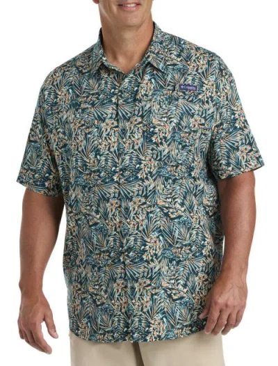 Columbia Tamiami Short-sleeve Sport Shirt In Midnight Teal
