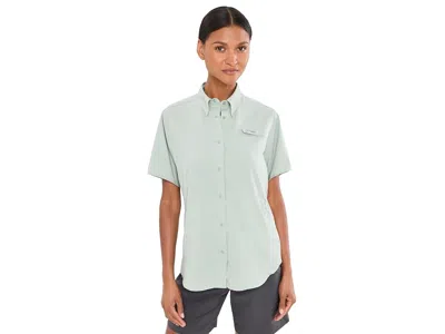 Columbia Tamiamitm Ii Short Sleeve Shirt Women's Short Sleeve Button Up Niagara: Sm In Blue