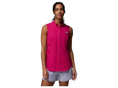 Columbia Tamiamitm Sleeveless Shirt In Pink