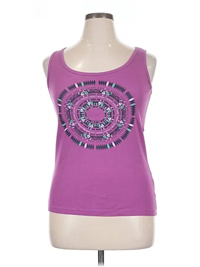 Pre-owned Columbia Tank Top Purple Strapless Neckline Tops