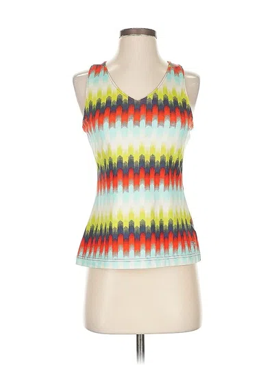 Pre-owned Columbia Tank Top Red Halter Neckline Tops