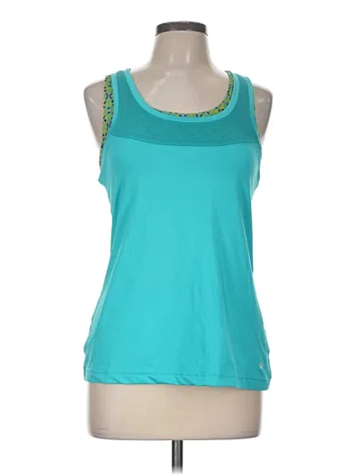 Pre-owned Columbia Tank Top Teal Halter Neckline Tops