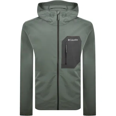 Columbia Tech Heights Iii Jacket Grey In Green