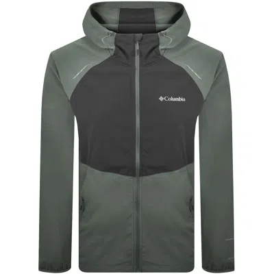 Columbia Tech Ii Wind Jacket Grey In Black