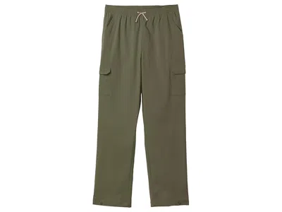 Columbia Tech Trail Utility Pants (little Kid/big Kid) Kid's Clothing Stone Green : Md (10-12 Big Kid), Elast In Gray