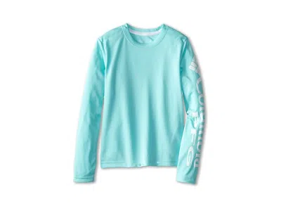 Columbia Terminal Tackletm Long Sleeves T-shirts (little Kids/big Kids) Boy's Long Sleeve Pullover Gulf Strea In Green