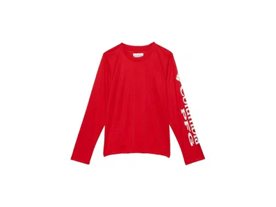 Columbia Terminal Tackletm L/s Tee (little Kids/big Kids) Boy's Long Sleeve Pullover Red Spark 2: Xl (18-20 B