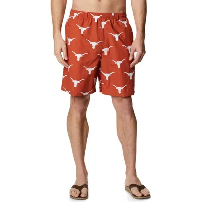 Columbia Texas Orange Texas Longhorns Backcast Iii Printed Short