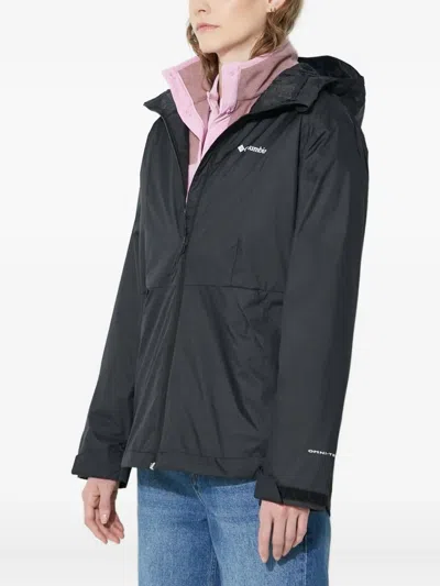 Columbia Tipton Peak™ Iv Hooded Zip-up Jacket In Black