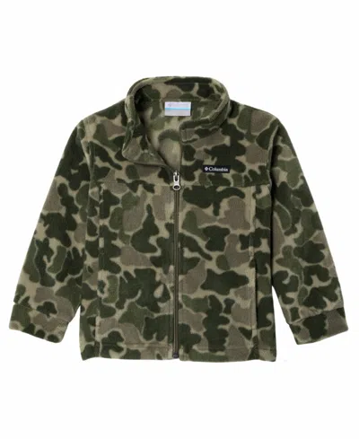 Columbia Babies' Toddler Boys' 2t-4t Zing Iii Full-zip Fleece Sweater In Green