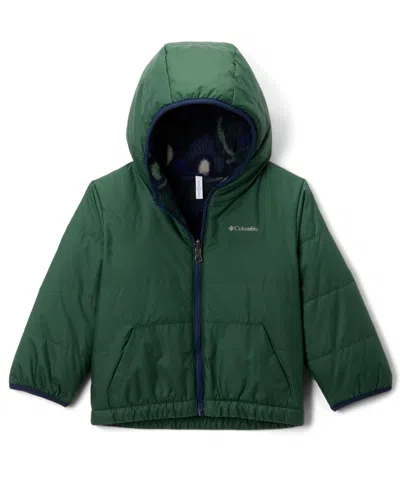 Columbia Babies' Toddler Boys Double Trouble Iii Reversible Jacket In Green