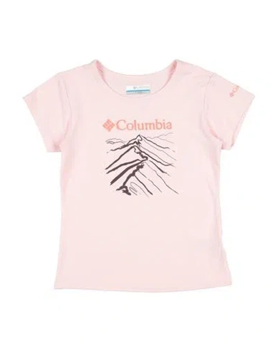 Columbia Babies'  Toddler Girl T-shirt Pink Size 7 Polyester, Elastane In Burgundy