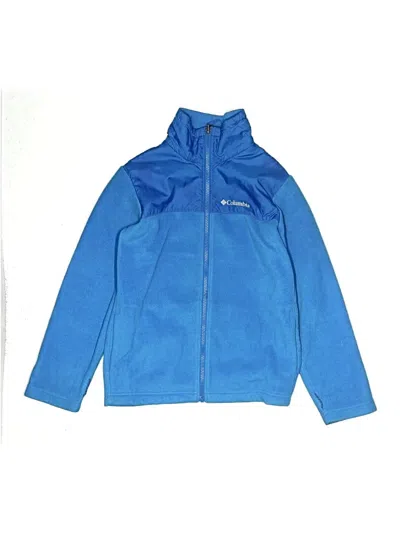 Pre-owned Columbia Kids' Track Jacket In Blue