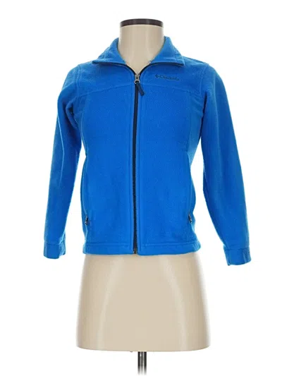 Pre-owned Columbia Track Jacket In Blue