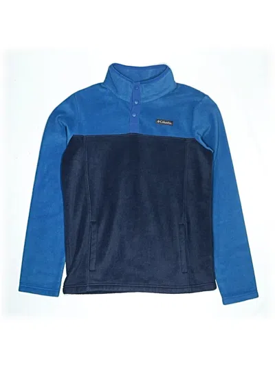Pre-owned Columbia Kids' Track Jacket In Blue