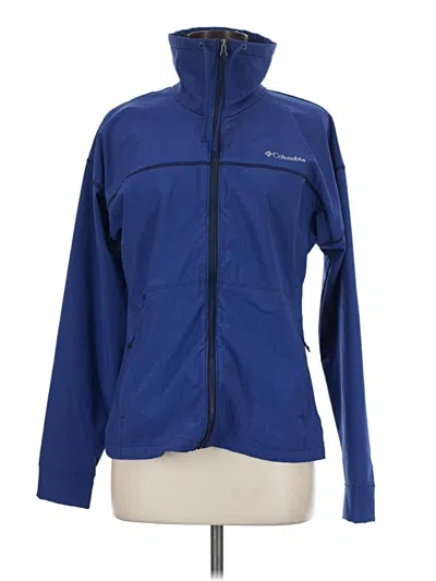 Pre-owned Columbia Track Jacket In Blue