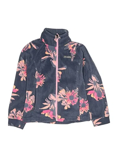 Pre-owned Columbia Kids' Track Jacket In Blue