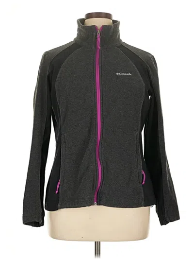 Pre-owned Columbia Track Jacket In Gray