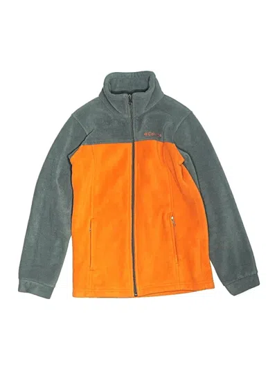 Pre-owned Columbia Kids' Track Jacket In Orange