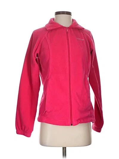 Pre-owned Columbia Track Jacket In Pink