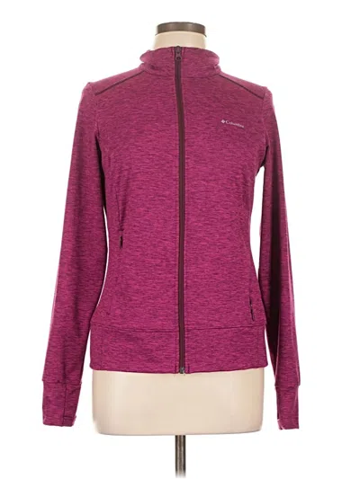 Pre-owned Columbia Track Jacket In Pink