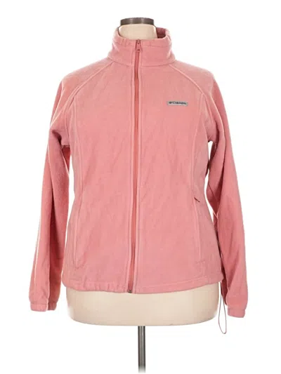 Pre-owned Columbia Track Jacket In Pink