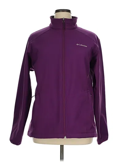 Pre-owned Columbia Track Jacket In Purple