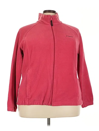 Pre-owned Columbia Track Jacket In Red