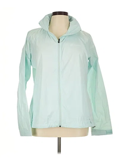 Pre-owned Columbia Track Jacket In Teal