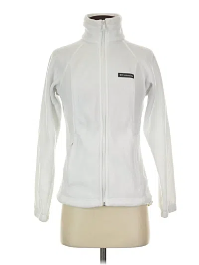 Pre-owned Columbia Track Jacket In White