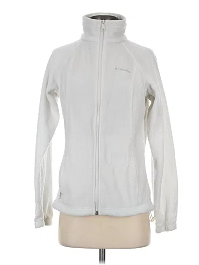 Pre-owned Columbia Track Jacket In White