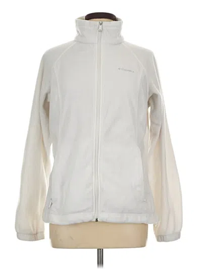 Pre-owned Columbia Track Jacket In White