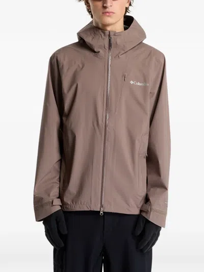 Columbia Trailborne Hooded Jacket In Brown