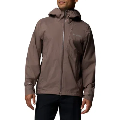 Columbia Trailborne Omni-tech Waterproof Jacket In Brown
