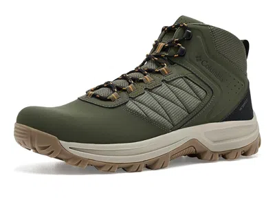 Columbia Transverse Hike Waterproof Men's Cold Weather Boots Nori/desert Gold: 13 D - Medium, Leather/textile In Green