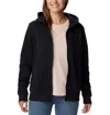 Columbia Trek Ii Hoodie Womens Black Graphic Fleece Lined Full Zip Fts613 In Black