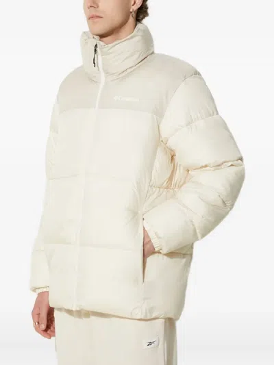 Columbia Turtleneck Padded Jacket In White