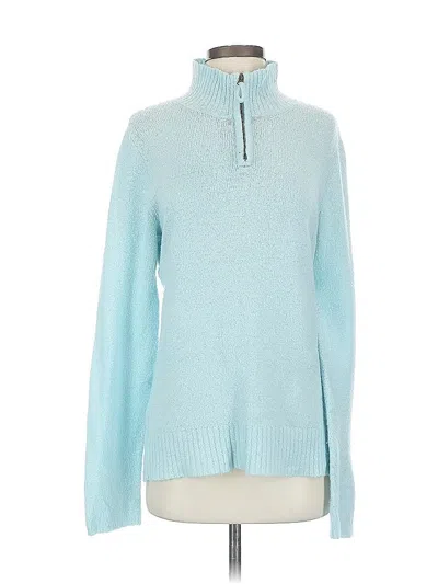 Pre-owned Columbia Turtleneck Sweater In Blue