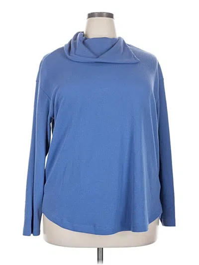 Pre-owned Columbia Turtleneck Sweater In Blue