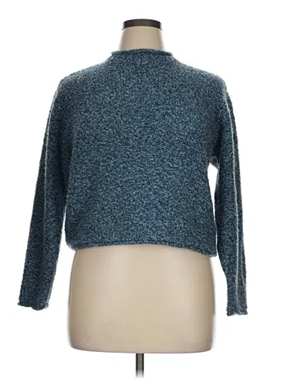 Pre-owned Columbia Turtleneck Sweater In Blue