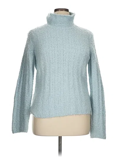 Pre-owned Columbia Turtleneck Sweater In Blue
