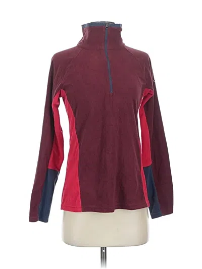 Pre-owned Columbia Turtleneck Sweater In Burgundy