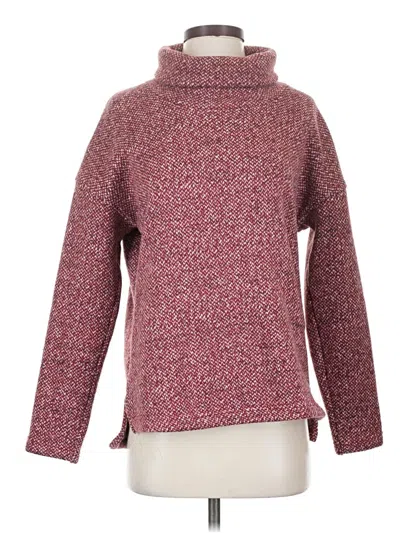 Pre-owned Columbia Turtleneck Sweater In Burgundy