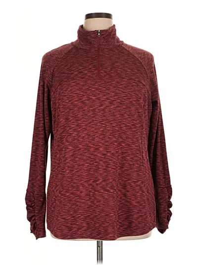 Pre-owned Columbia Turtleneck Sweater In Burgundy