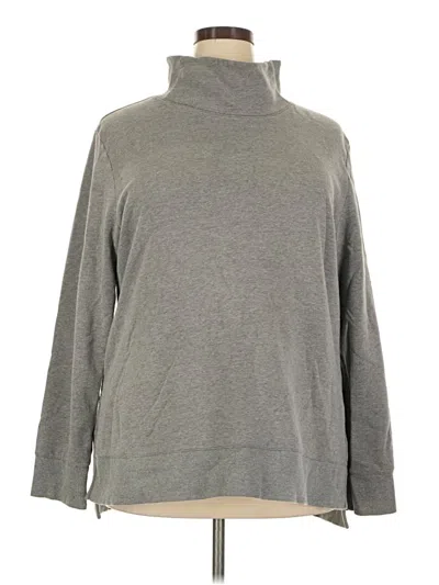 Pre-owned Columbia Turtleneck Sweater In Gray