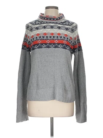 Pre-owned Columbia Turtleneck Sweater In Gray